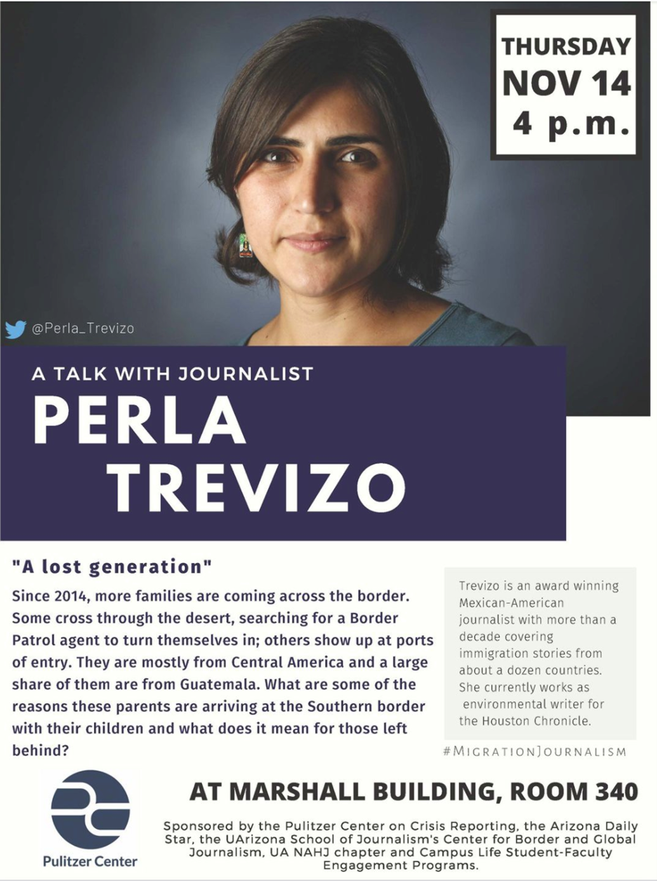 A Talk With Journalist Perla Trevizo Flyer