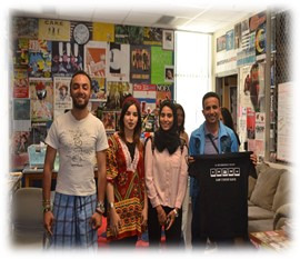 Tunisian student visit Campus Radio